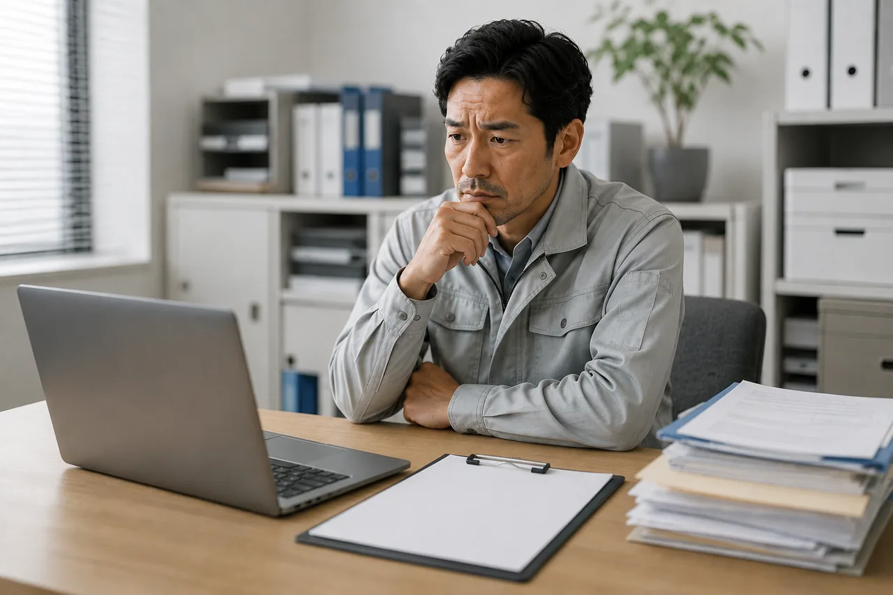 悩む現場系企業の経営者
